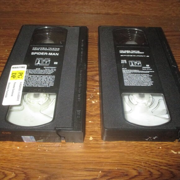 Lot of Spider-man 1 & 2 (VHS, 2002-2003) Tobey Maguire Kirsten Dunst Vintage - Picture 7 of 7